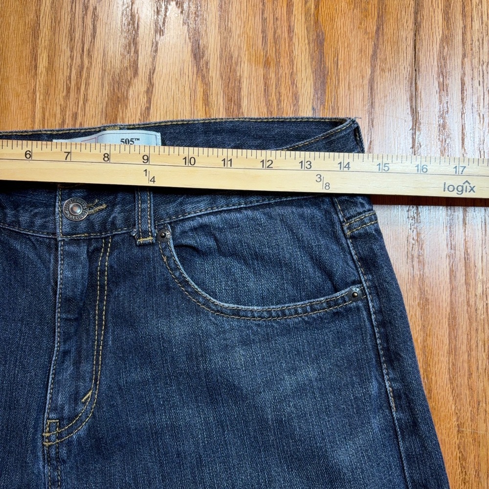 Levi 505 Regular‎ Jeans Women's 16 Reg (28X28) Straight Leg 100% Cotton Denim - Picture 5 of 10
